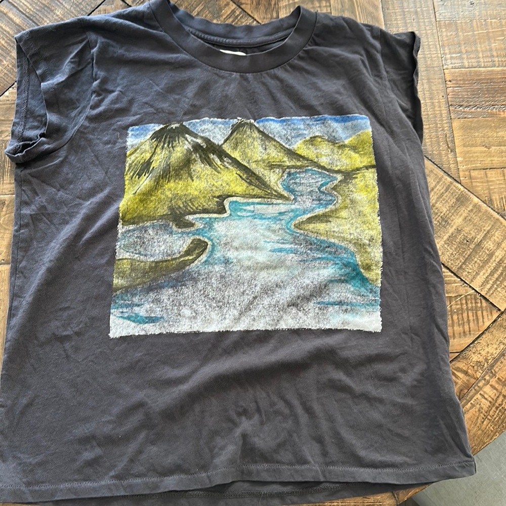Madewell tshirt, dark grey, large